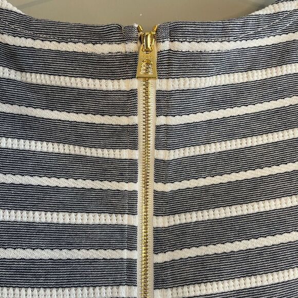 Sail to Sable STS Blue and White Rope Striped Short Sleeve Nautical Dress SZ XS - Picture 8 of 9